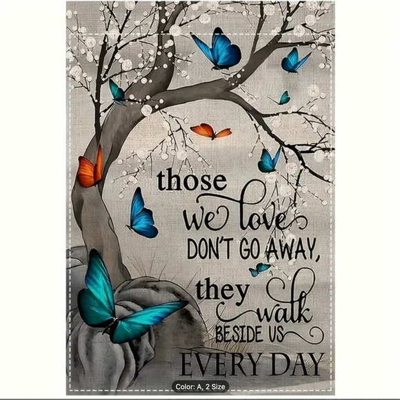 'Those We Love' Memorial Garden Flag - Double-Sided, Weather-Resistant Polyester - Picture 1 of 5